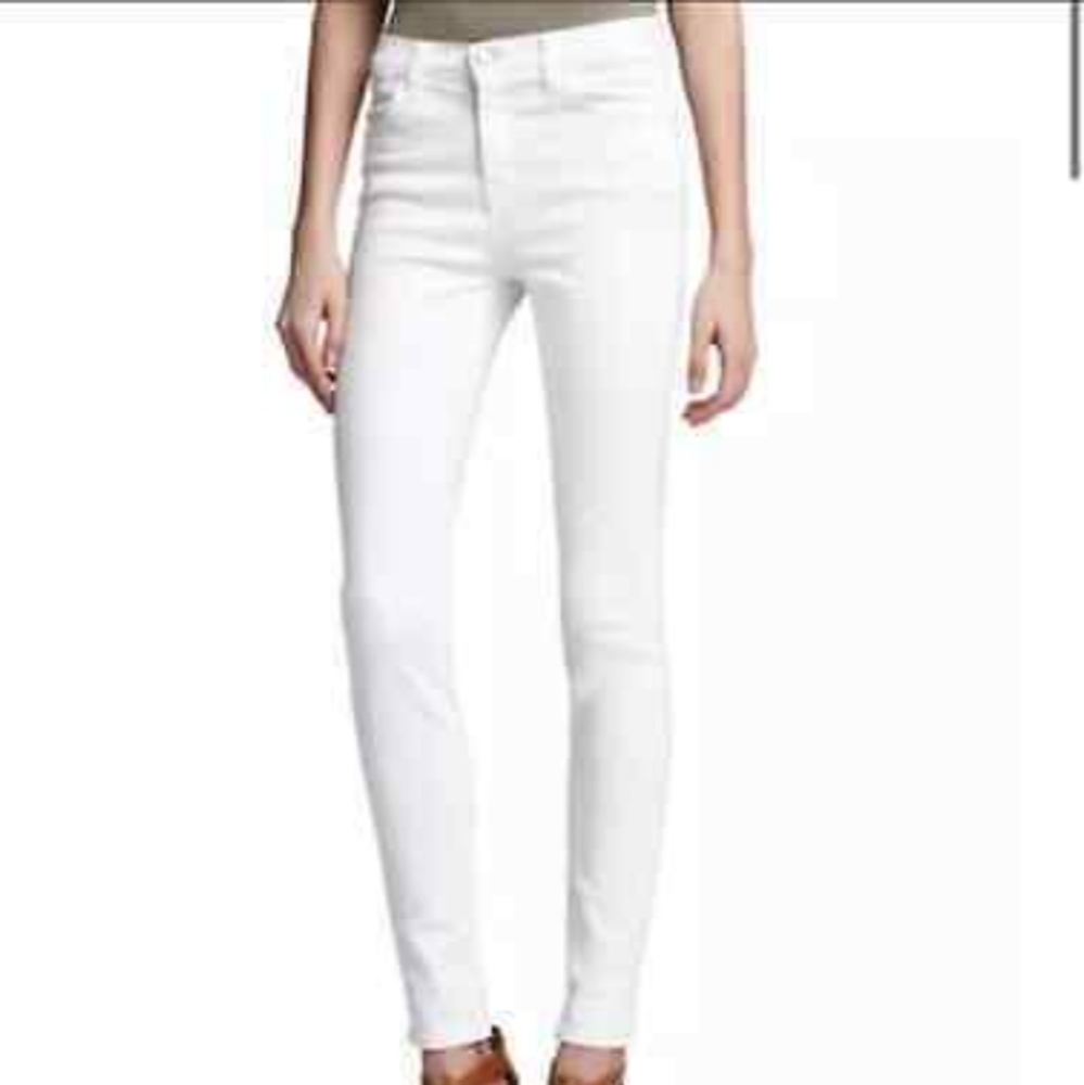 ❤J BRAND MARIA HIGH RISE SKINNY JEANS IN BLANC, 6 (28)